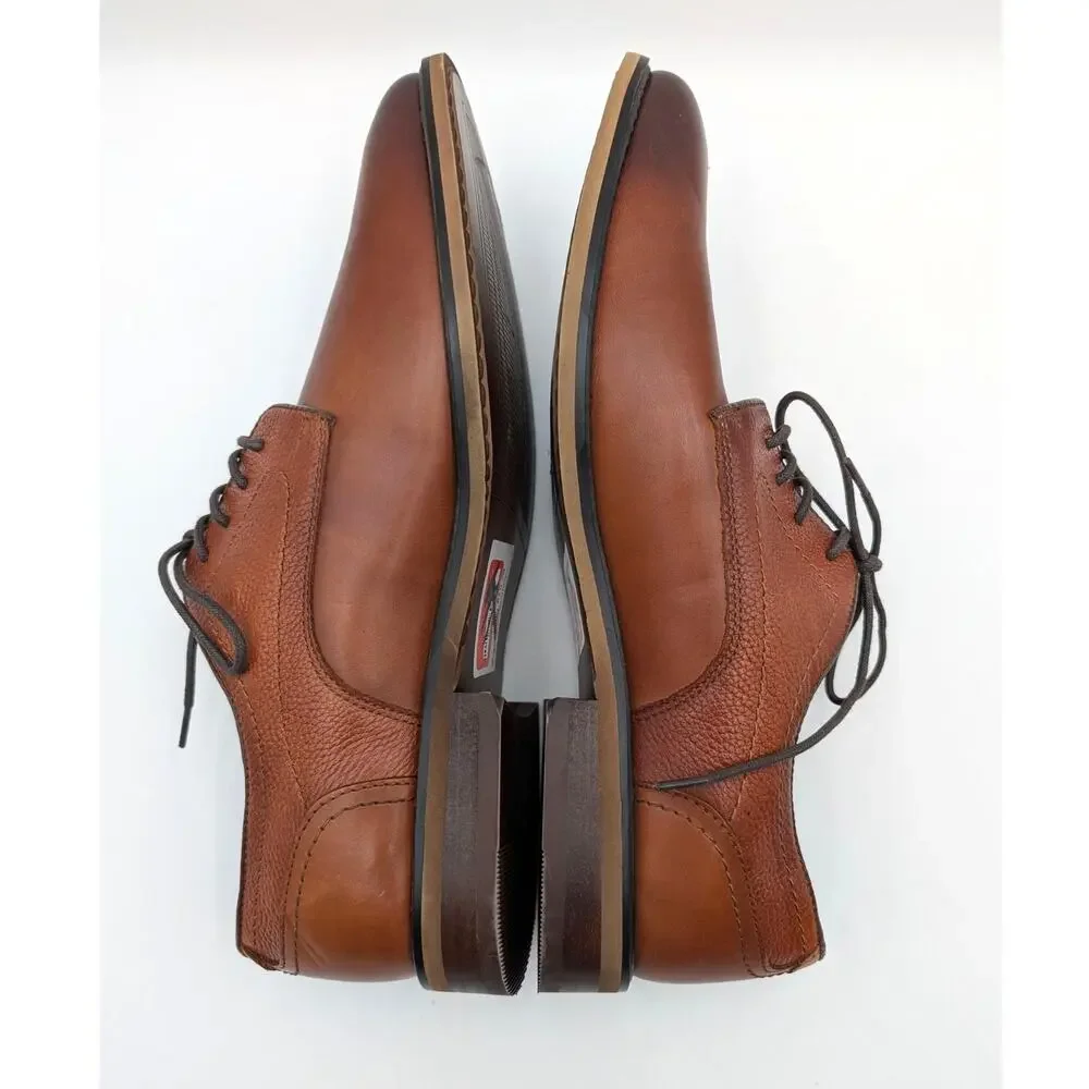Nordstrom Rack Sam Plain Toe Derby Shoes Men's Brown Size US11.5M EU44.5